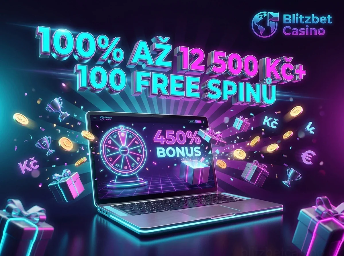 100% AŽ 12 500 Kč+ 100 FREE SPINŮ